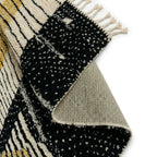 Dessous tapis berbère avec surface antidérapante et motifs gé