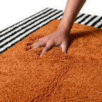 Tapis berbère terracotta en laine épaisse testé à la main texture moelleuse artisanat marocain premium